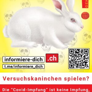 Aufkleber "Versuchskaninchen" - 50 Stück