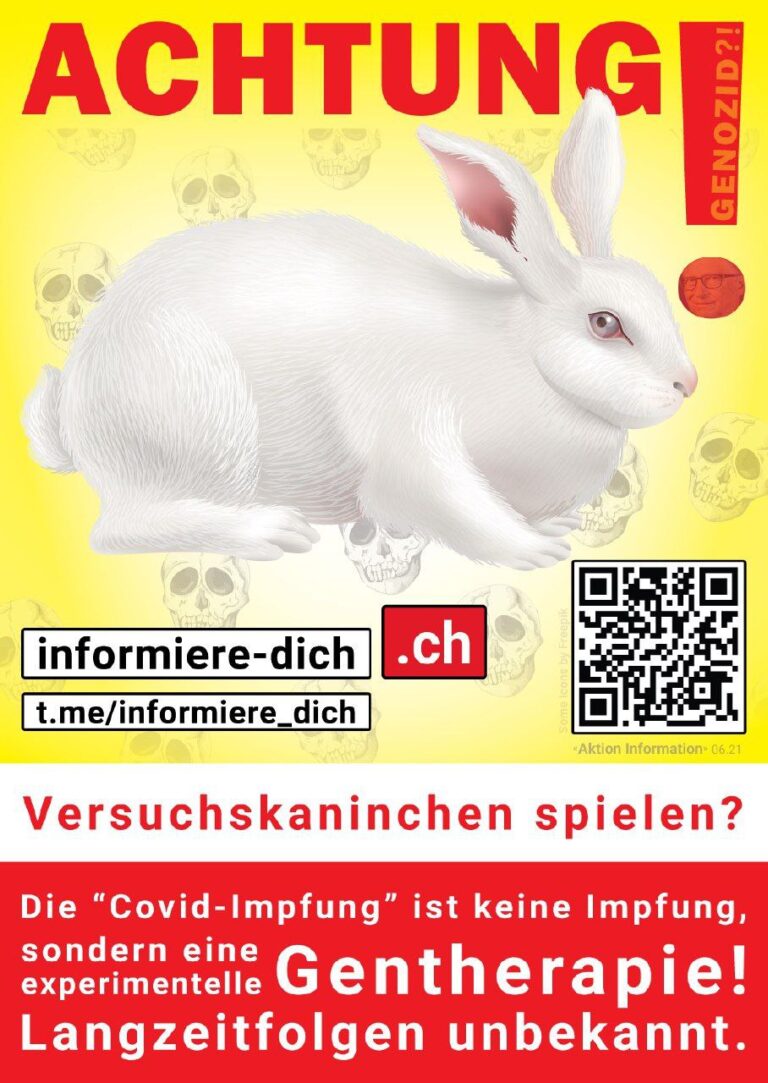 Versuchskaninchen-Aufkleber von 2021